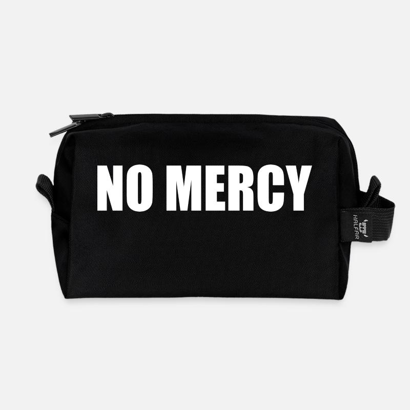No mercy - Recycelte Kulturtasche - Schwarz