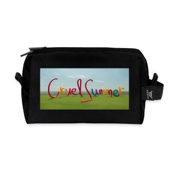 Farbenfroher grausamer Sommer Colorful Cruel - Recycelte Kulturtasche - Schwarz - Vorne