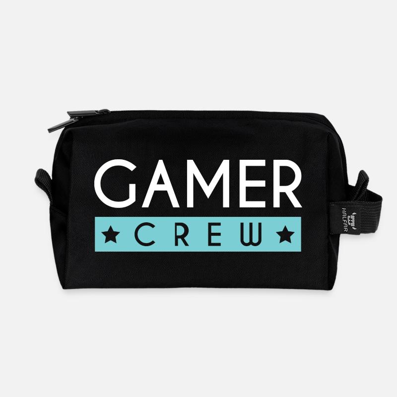 Gamer Crew - Recycelte Kulturtasche - Schwarz
