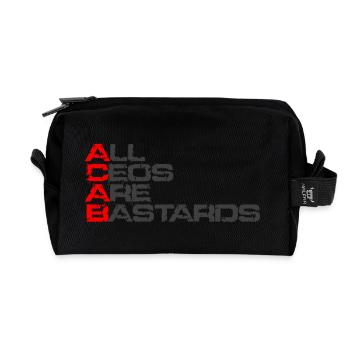All CEOs - Recycelte Kulturtasche - Schwarz - Vorne