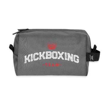 Kickboxing Team - Recycled Toiletry Zip Bag - anthracite - Front