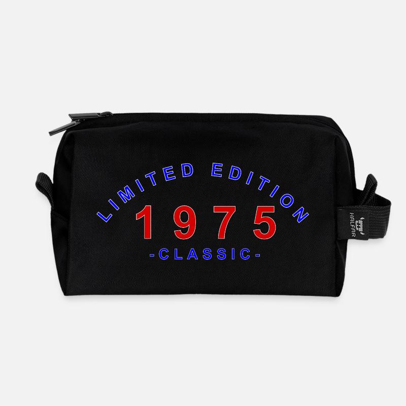 1975 Limited Edition - Recycelte Kulturtasche - Schwarz