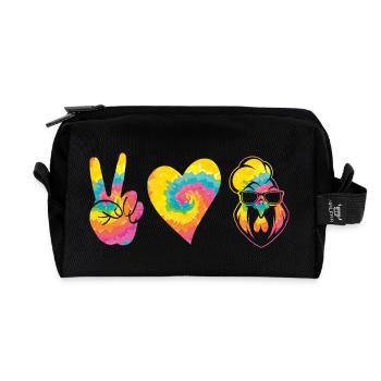 Poulet Coq - Trousse de toilette en tissu recyclé - noir - Devant