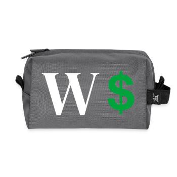 Buchstabe w Dollar - Recycelte Kulturtasche - Anthrazit - Vorne
