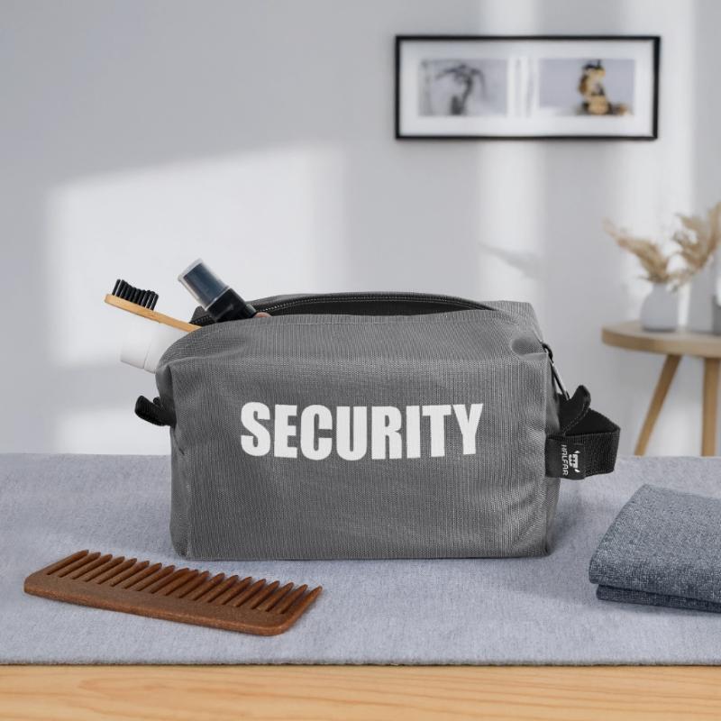 Securtiy Font - Security Security Recycled Toiletry Zip Bag