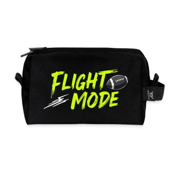 Mode de vol – Puissance du ballon de football activée - Trousse de toilette en tissu recyclé - noir - Devant
