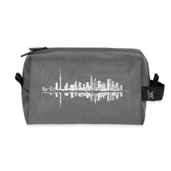 Seoul Süd Korea Skyline - Recycelte Kulturtasche - Anthrazit - Vorne