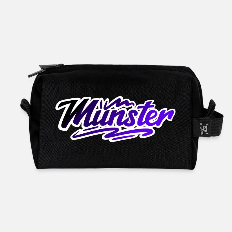 Münster - Recycelte Kulturtasche - Schwarz