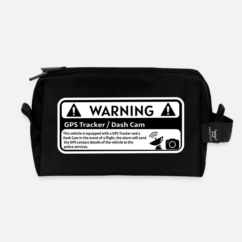 DashCam GPS-Warnung - Recycelte Kulturtasche - Schwarz