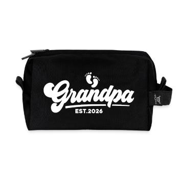 Opa 2026 - Stolzer Opa - Geschenkidee - Recycelte Kulturtasche - Schwarz - Vorne