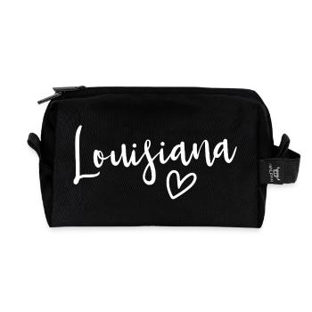 Louisiana Heart Women’s Love Louisiana - Trousse de toilette en tissu recyclé - noir - Devant