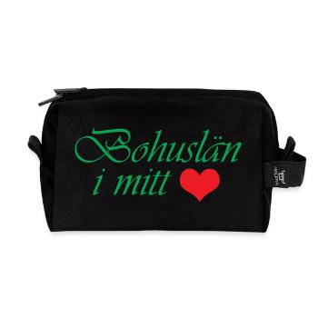 Bohuslän in meinem Herzen - Recycelte Kulturtasche - Schwarz - Vorne