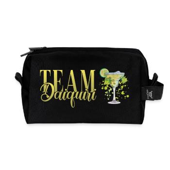 Équipe de cocktails de soirée de jeune fille Daiquiri - Trousse de toilette en tissu recyclé - noir - Devant