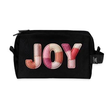Joy, Joie Joy, Cadeaux Patchwork - Trousse de toilette en tissu recyclé - noir - Devant