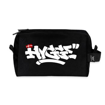 Hygge - Trousse de toilette en tissu recyclé - noir - Devant