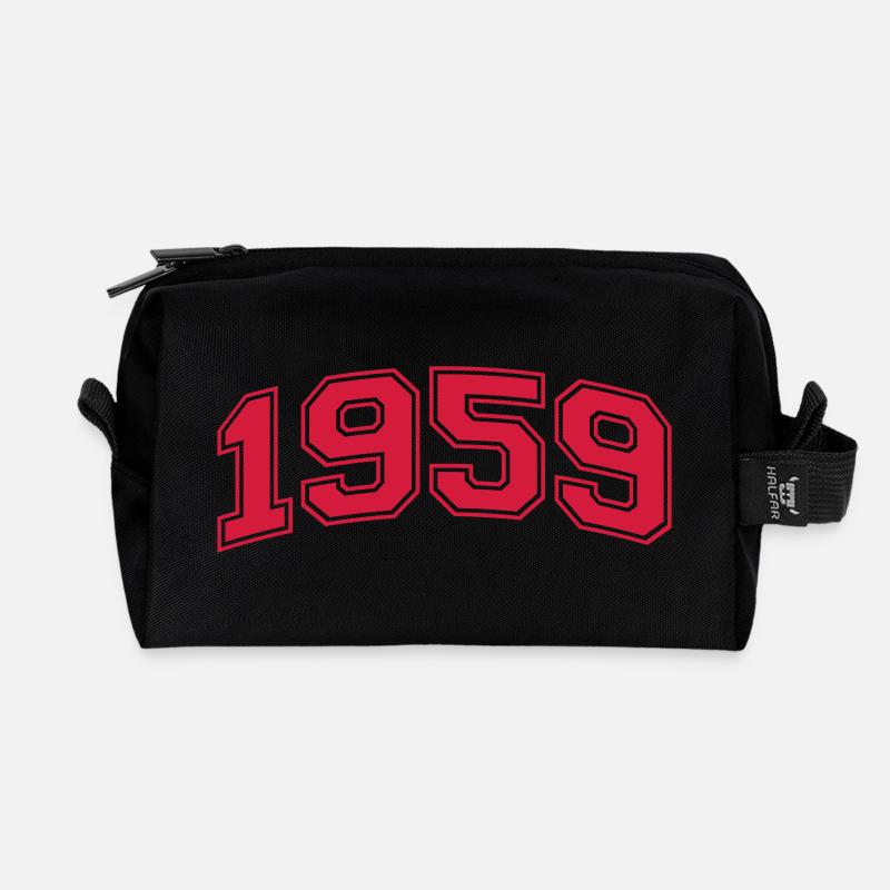 1959 - Recycled Toiletry Zip Bag - black
