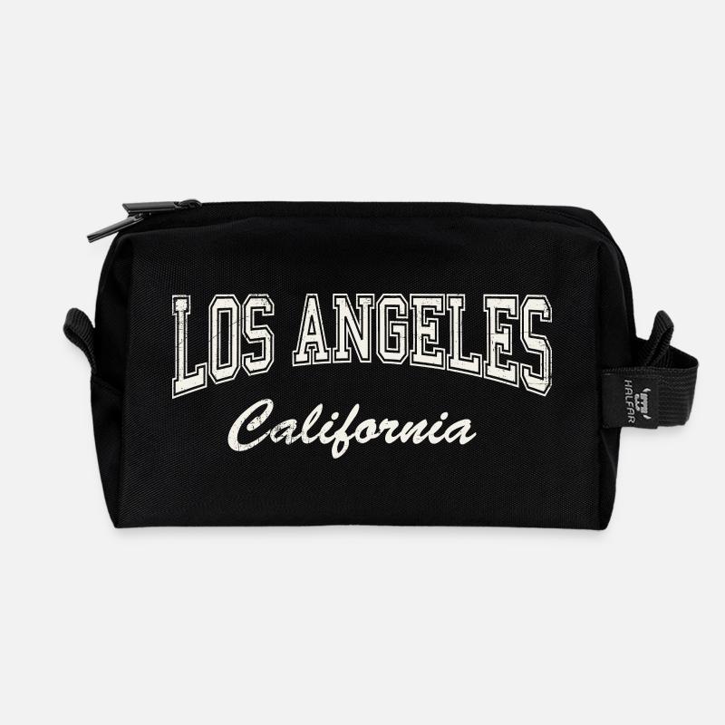 Los-Angeles-light-vintage - Recycelte Kulturtasche - Schwarz