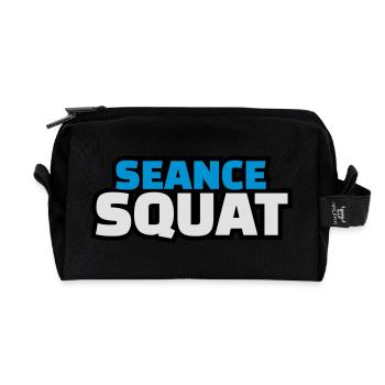 séance squat - Trousse de toilette en tissu recyclé - noir - Devant