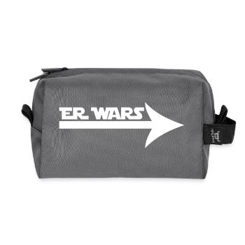 He Wars - Trousse de toilette en tissu recyclé - anthracite - Devant