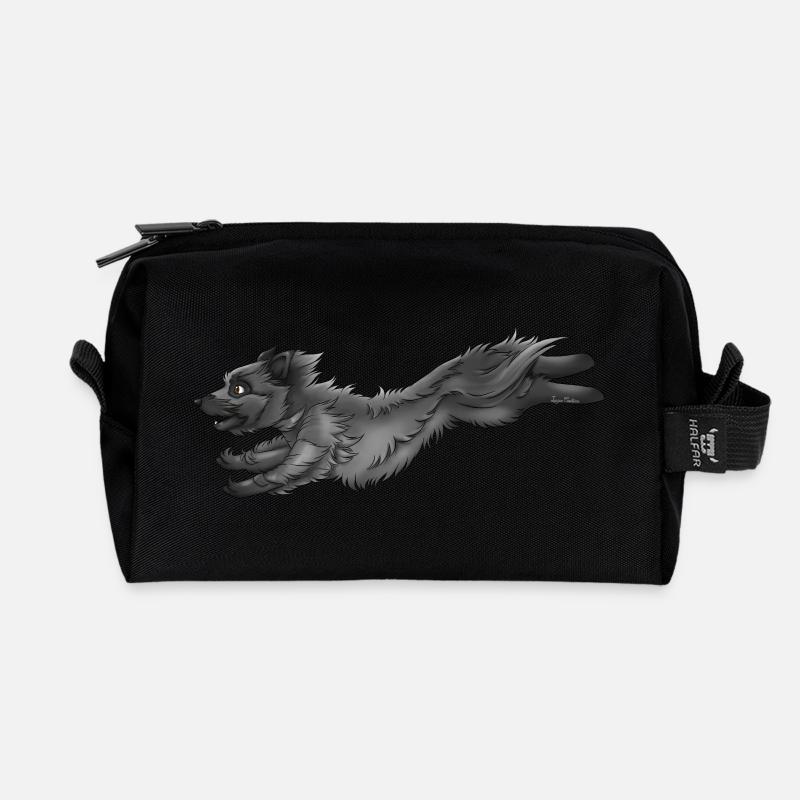Berger grau Pyrénées 1 - Recycelte Kulturtasche - Schwarz