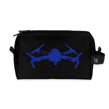 Drohne blau - Recycelte Kulturtasche - Schwarz - Vorne