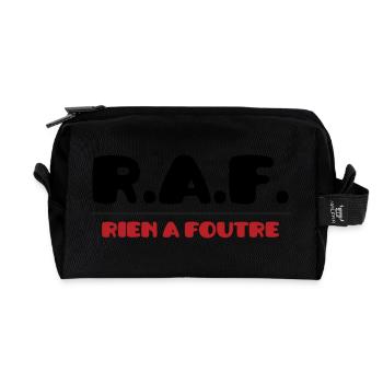 R.A.F. - Rien à foutre :) - Trousse de toilette en tissu recyclé - noir - Devant