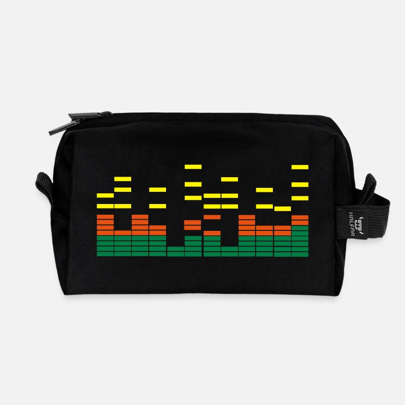 music - Recycelte Kulturtasche - Schwarz