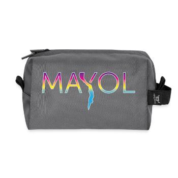 MAYOL – Apnea legend - Recycled Toiletry Zip Bag - anthracite - Front