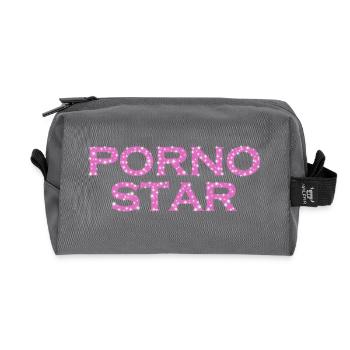 Sexy Porno Star - Recycelte Kulturtasche - Anthrazit - Vorne