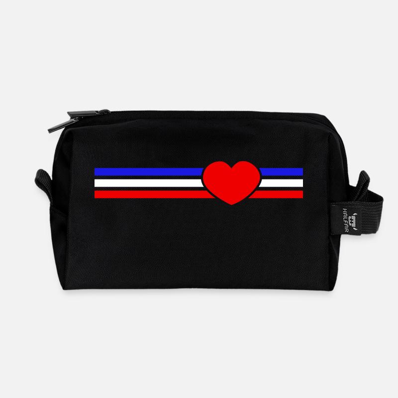 Schleswig-Holstein Herz - Recycelte Kulturtasche - Schwarz