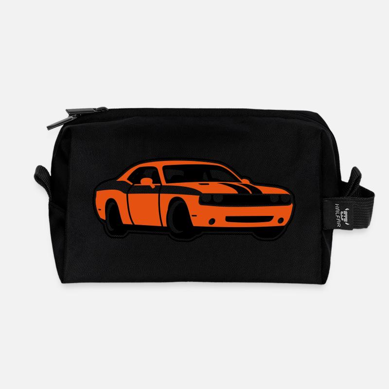 Muscle-Car - Recycelte Kulturtasche - Schwarz