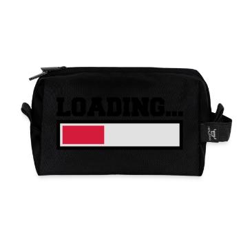 Loading - Recycled Toiletry Zip Bag - black - Front