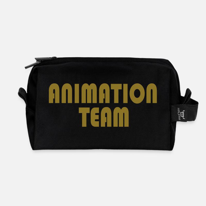 animation team - Recycelte Kulturtasche - Schwarz