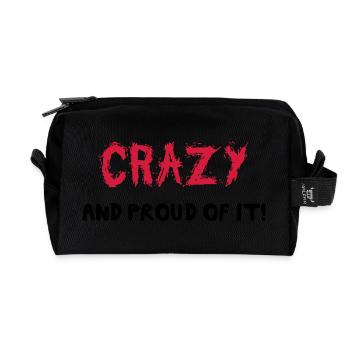 Crazy - Recycelte Kulturtasche - Schwarz - Vorne