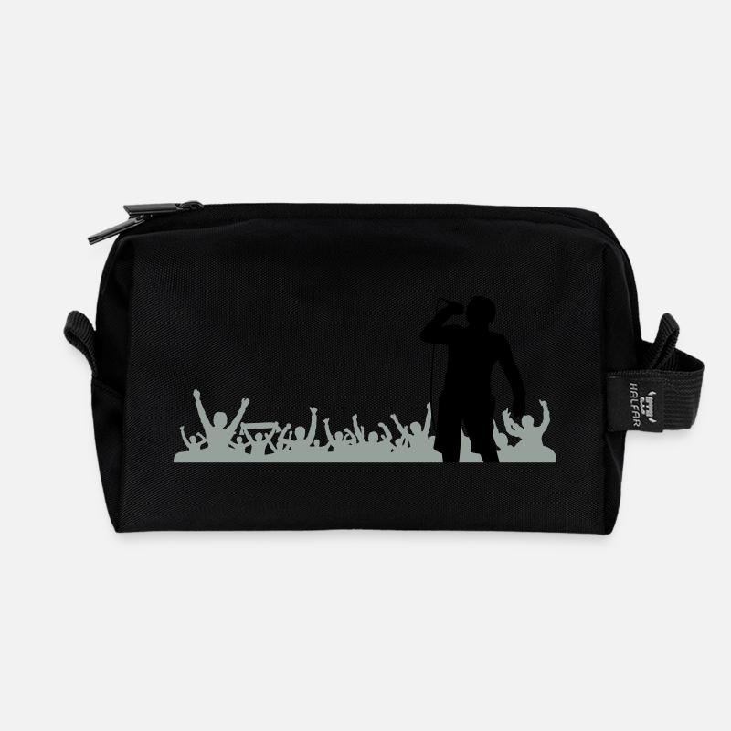 Sänger Band Fans - Recycelte Kulturtasche - Schwarz