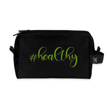 #healthy - Trousse de toilette en tissu recyclé - noir - Devant