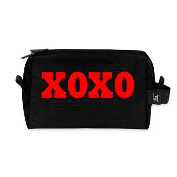 Xoxo - Trousse de toilette en tissu recyclé - noir - Devant