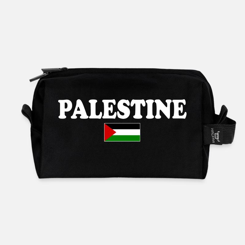 Palestina - Recycelte Kulturtasche - Schwarz