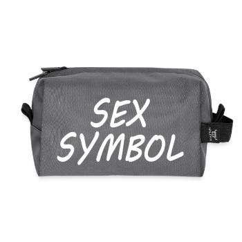 Sex symbol - Recycelte Kulturtasche - Anthrazit - Vorne