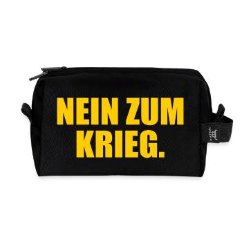 Nein zum krieg - Recycelte Kulturtasche - Schwarz - Vorne