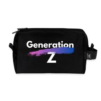 Generation Z - Recycelte Kulturtasche - Schwarz - Vorne