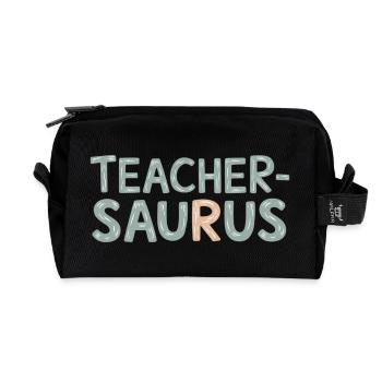 Teacher-saurus 9 - Recycelte Kulturtasche - Schwarz - Vorne
