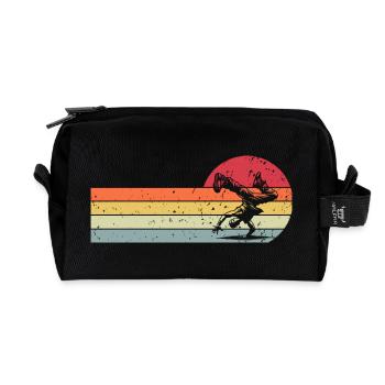 Breakdancing - Recycled Toiletry Zip Bag - black - Front