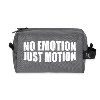 No Emotion Just Motion 8 - Recycelte Kulturtasche - Anthrazit - Vorne