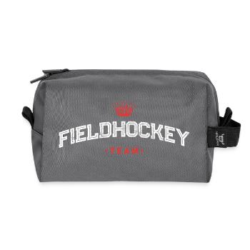 Équipe de hockey sur gazon - Trousse de toilette en tissu recyclé - anthracite - Devant