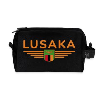 Lusaka T-Shirt für Sambia Fans - Recycelte Kulturtasche - Schwarz - Vorne