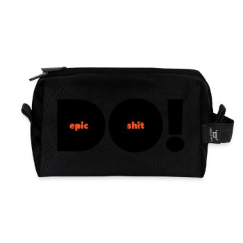Do Epic Shit Alternative Two-Tone - Recycled Toiletry Zip Bag - black - Front