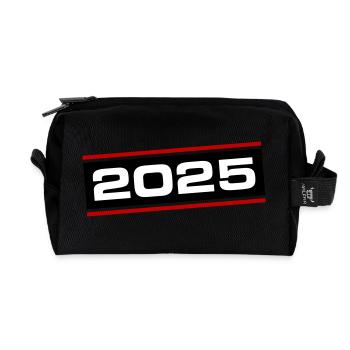 2025 Jahr - Recycelte Kulturtasche - Schwarz - Vorne