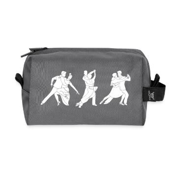 Salsa Dancer Dancer - Recycled Toiletry Zip Bag - anthracite - Front