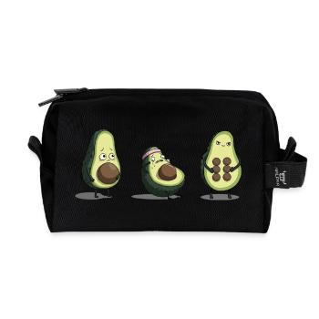 Évolution du corps de l’avocat - Trousse de toilette en tissu recyclé - noir - Devant